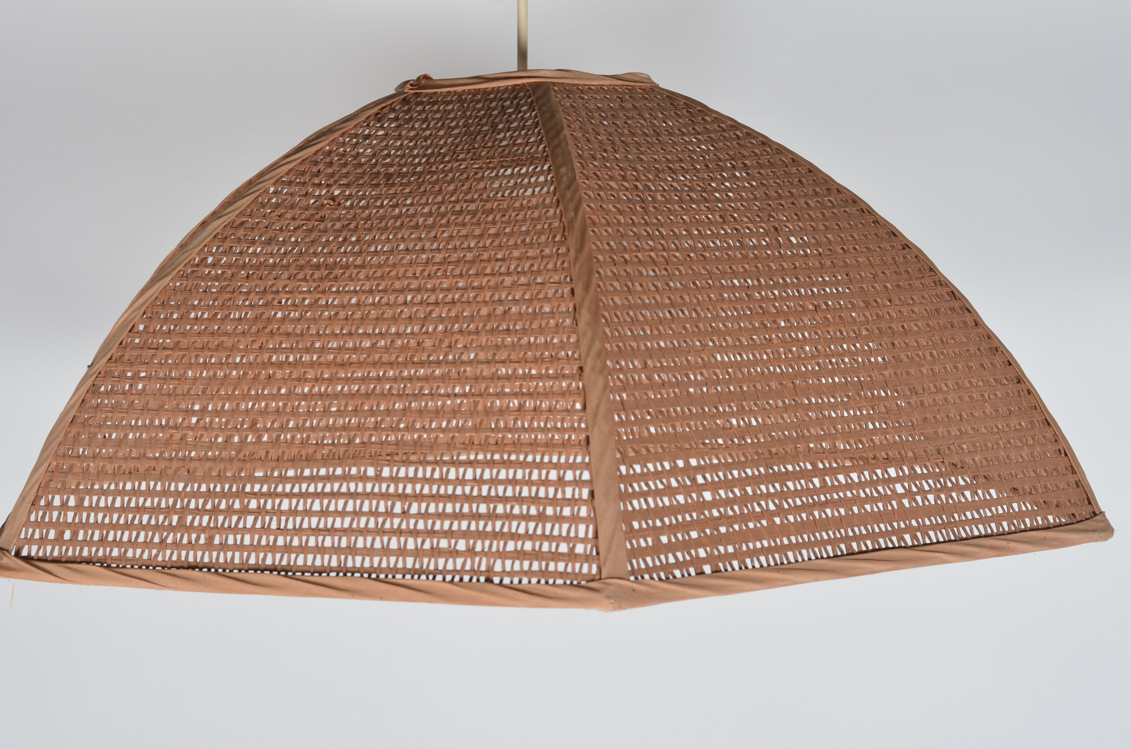 Brown rattan hanging lamp