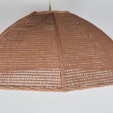 Brown rattan hanging lamp