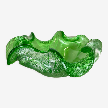 Murano glass "floral" bowl element shell ashtray by Barovier & Toso, italy, 1970