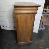 Louis Philippe style bedside table in solid oak