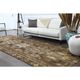 1970s Vintage Turkish Hand-Knotted Wool Cotton Brown Runner Rug 150x390