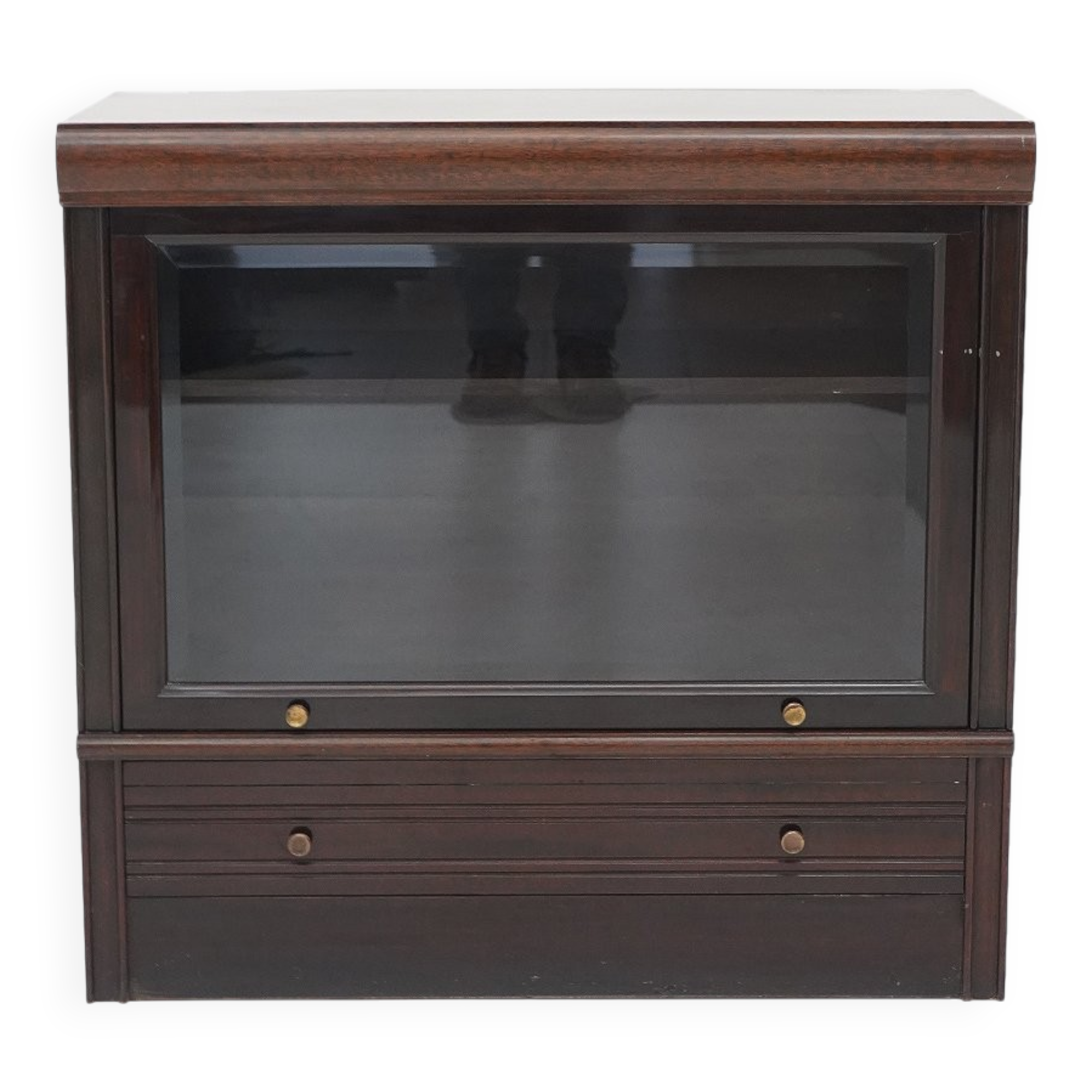 1970s buffet with glass door and drawer