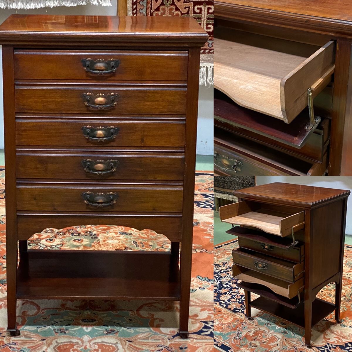 Furniture with mahogany partitions early 20th century