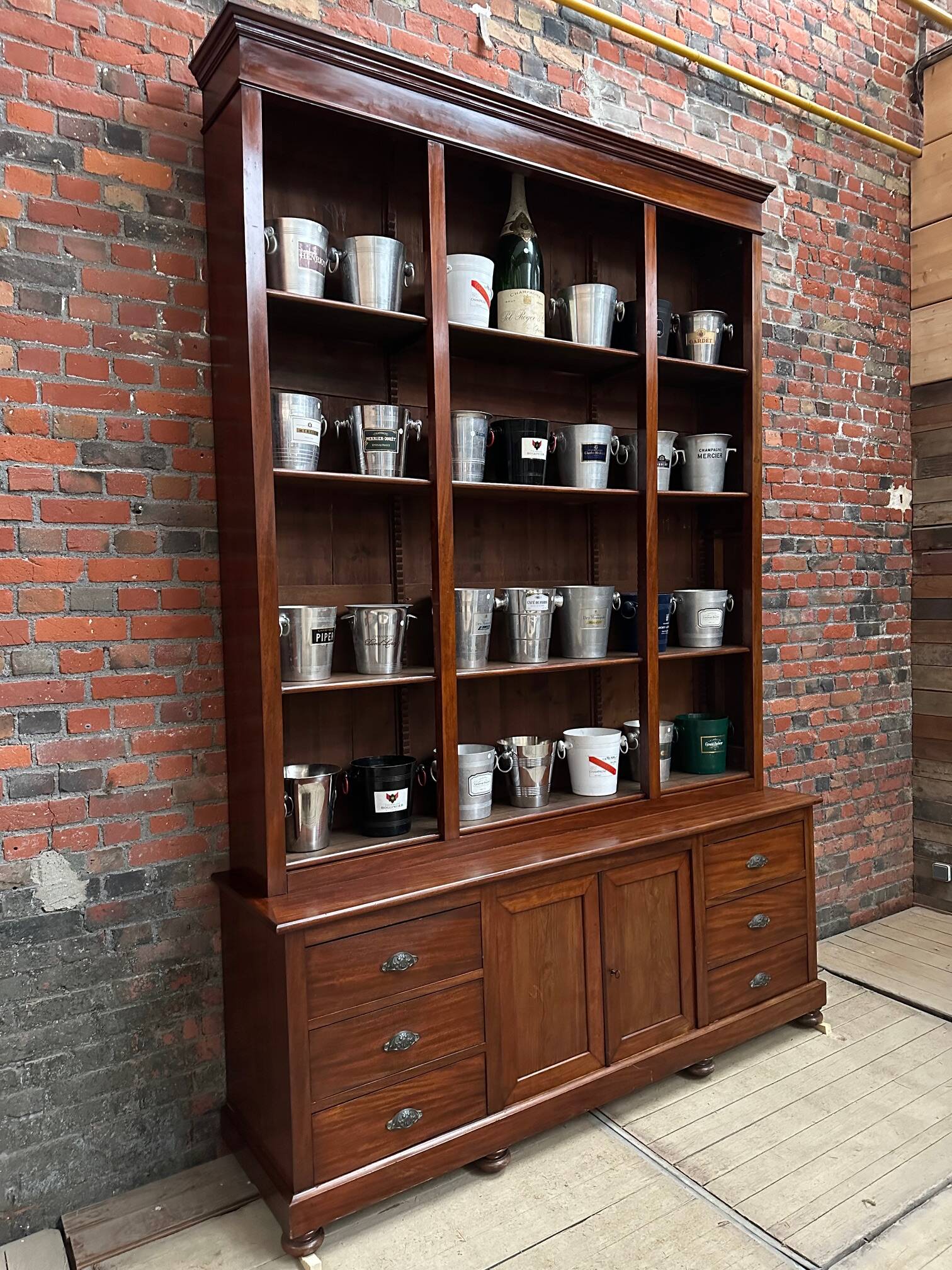 Huge Pharmacy Cabinet from the End of the 19th Century