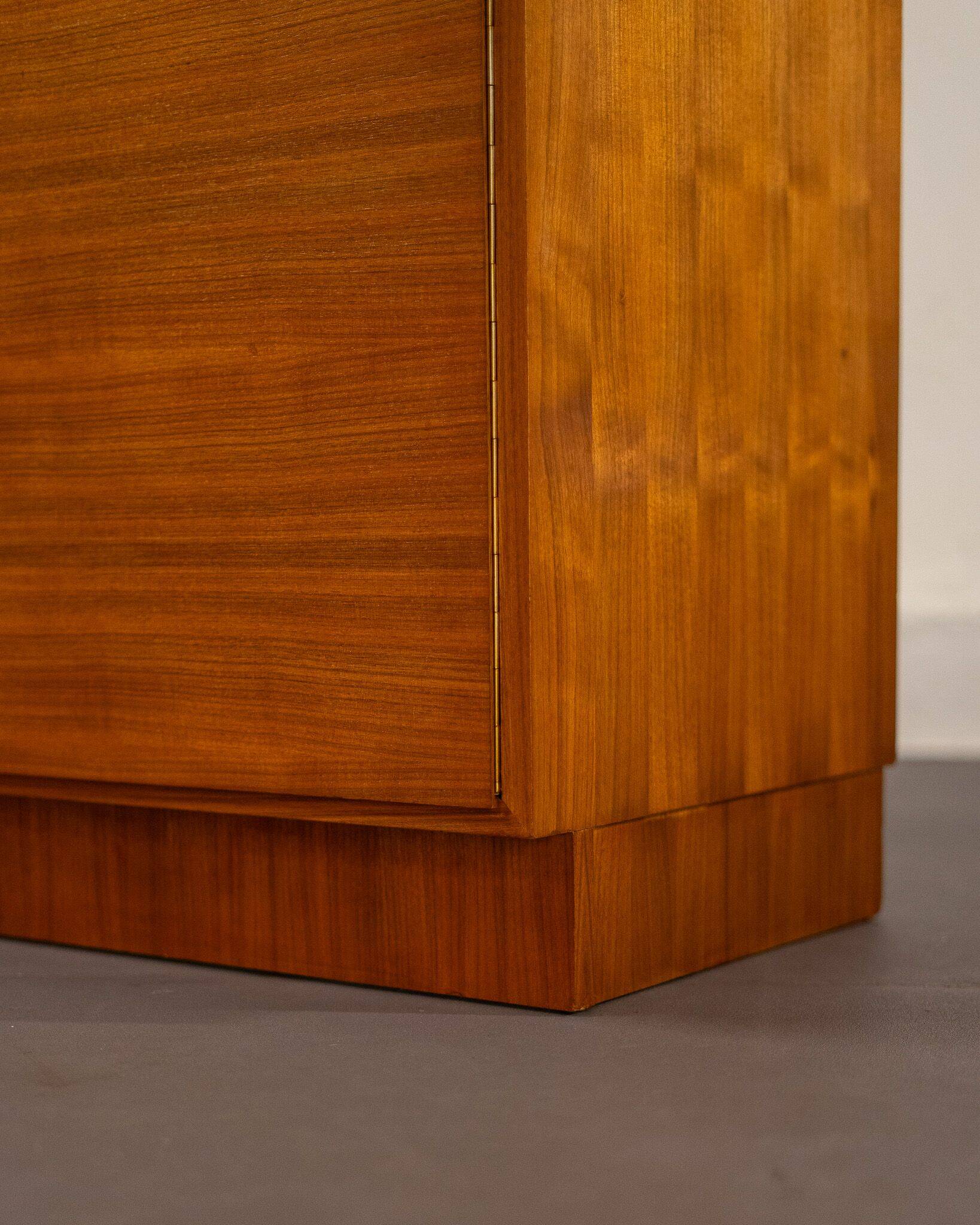 Compact mid-century teak sideboard