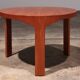 Wooden side table with vintage 70s