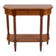 Table console demie lune en merisier massif