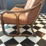 3-seater bamboo sofa