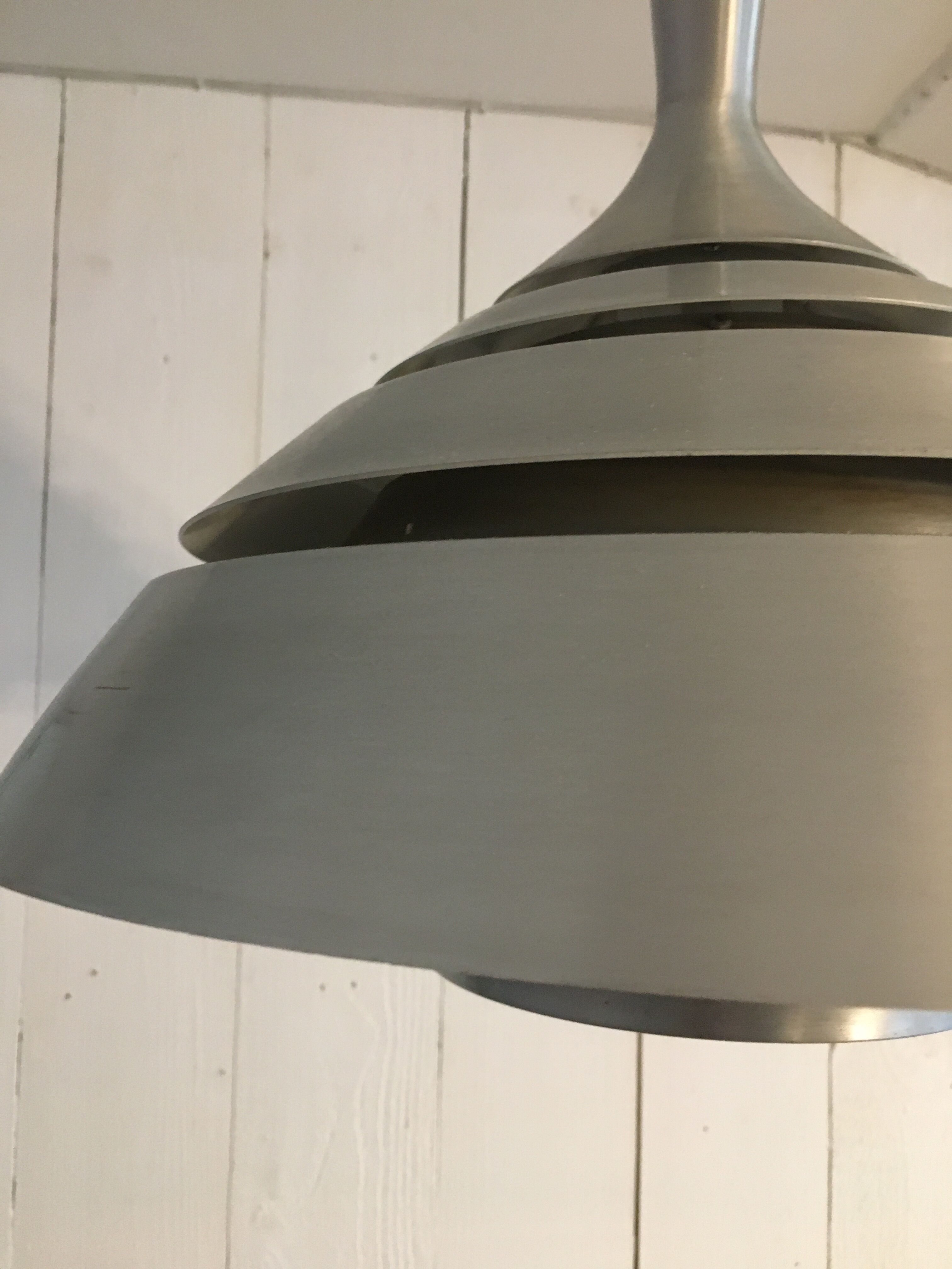 Scandinavian hanging lamp, Hans-Agne Jakobsson, aluminium, circa 1960