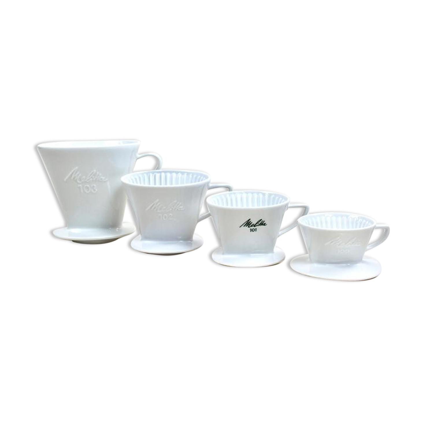 60 Filtres à Café Non Blanchis Format V - Tailles 101, 102, 103 (20 De Chaque), Pour Cafetière Filtre - 4