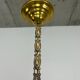 Art Nouveau pendant lamp in brass