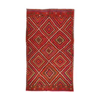 Anatolian handmade kilim rug 270 cm x 153 cm