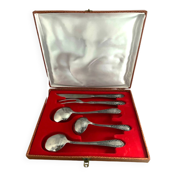 Coffret 5 couverts de service en inox Amefa stainless vintage