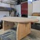 Solid wood coffee table