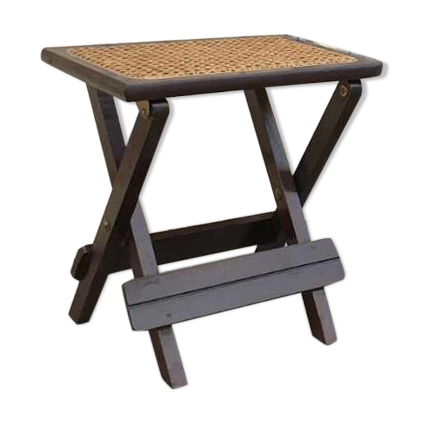 Fold wooden stool, cannes, vintage, 50s / 60s