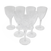 Set of 7 glasses of red wine Saint Louis model Chantilly