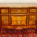 Commode Style Transition Louis XV marqueterie et bronze