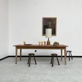 Pine and oak farmhouse table 220 cm