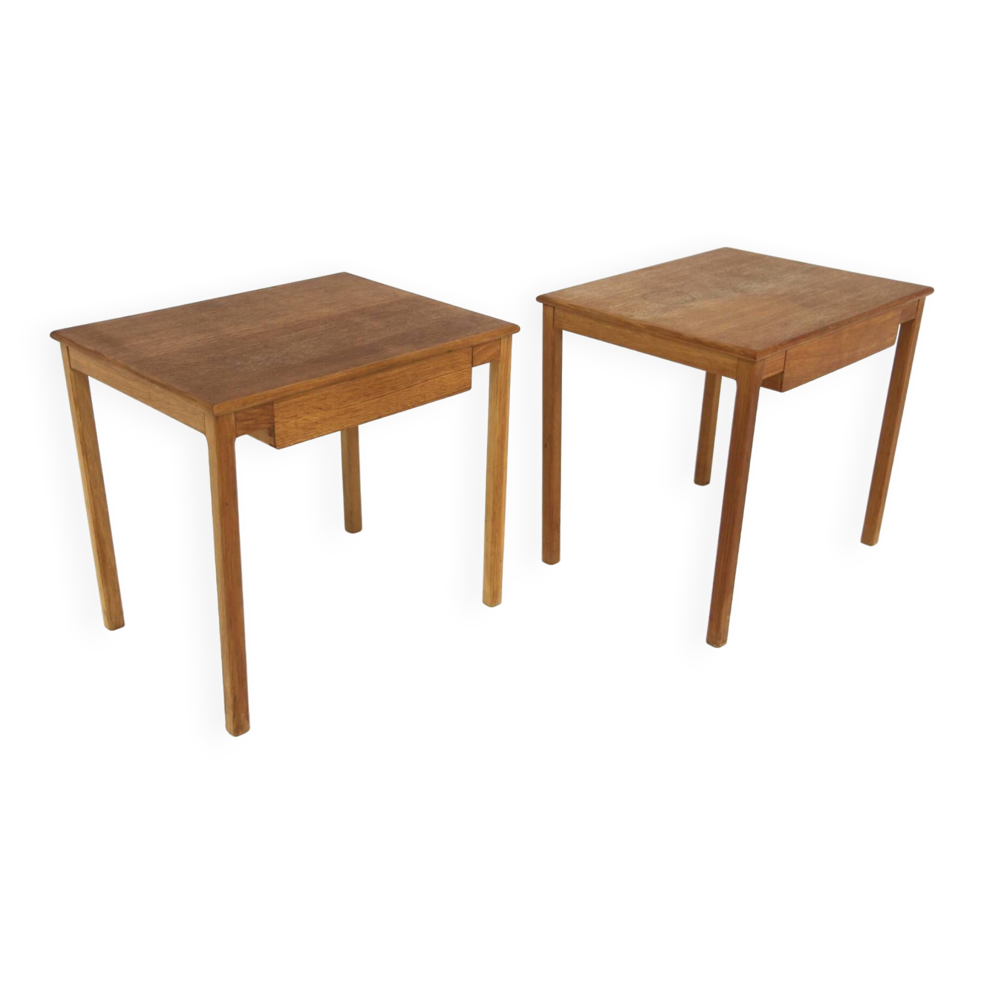Set de 2 de tables de chevet en chêne, Suède, 1960