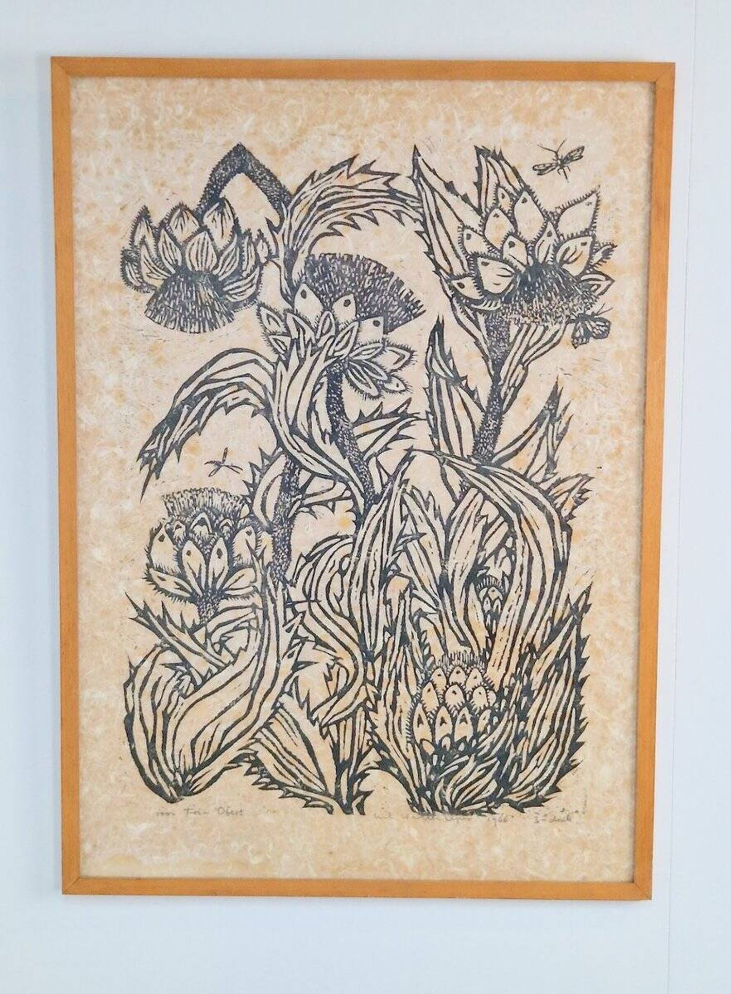 Wil Willerijn, Blackthorn, Etching on Handmade Paper, 1966