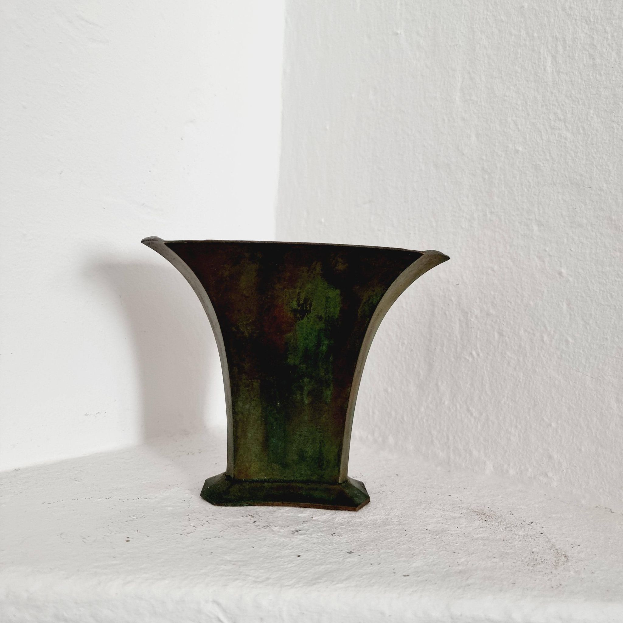 Sune Bäckström, Solid bronze vase, Swedish grace / Art Deco