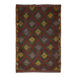 Tapis Kilim Vintage Turc Oushak 191x272 cm Laine Fait Main