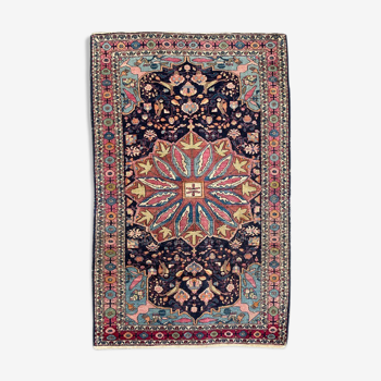 Tapis ancien persan yazd 126x196 cm