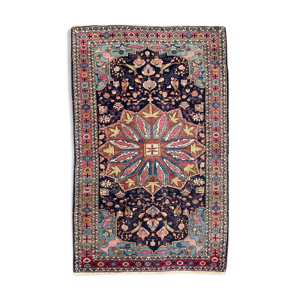 Tapis ancien persan yazd 126x196