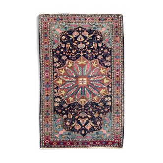 Tapis ancien persan yazd 126x196 cm