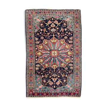 Ancient Persian carpet yazd 126x196 cm