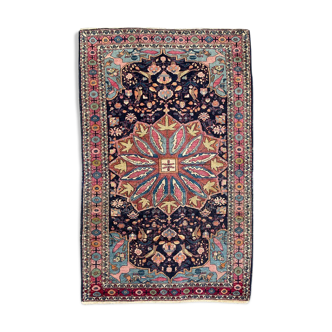 Ancient Persian carpet yazd 126x196 cm