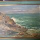 Painting, oil on canvas, "The Sea in Gatteville" by Jean Bernard Eschemann from 1924