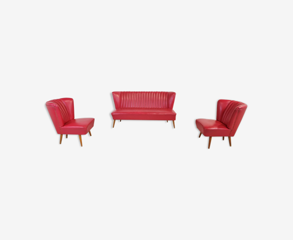 Mid century cocktail chair set, 1960s