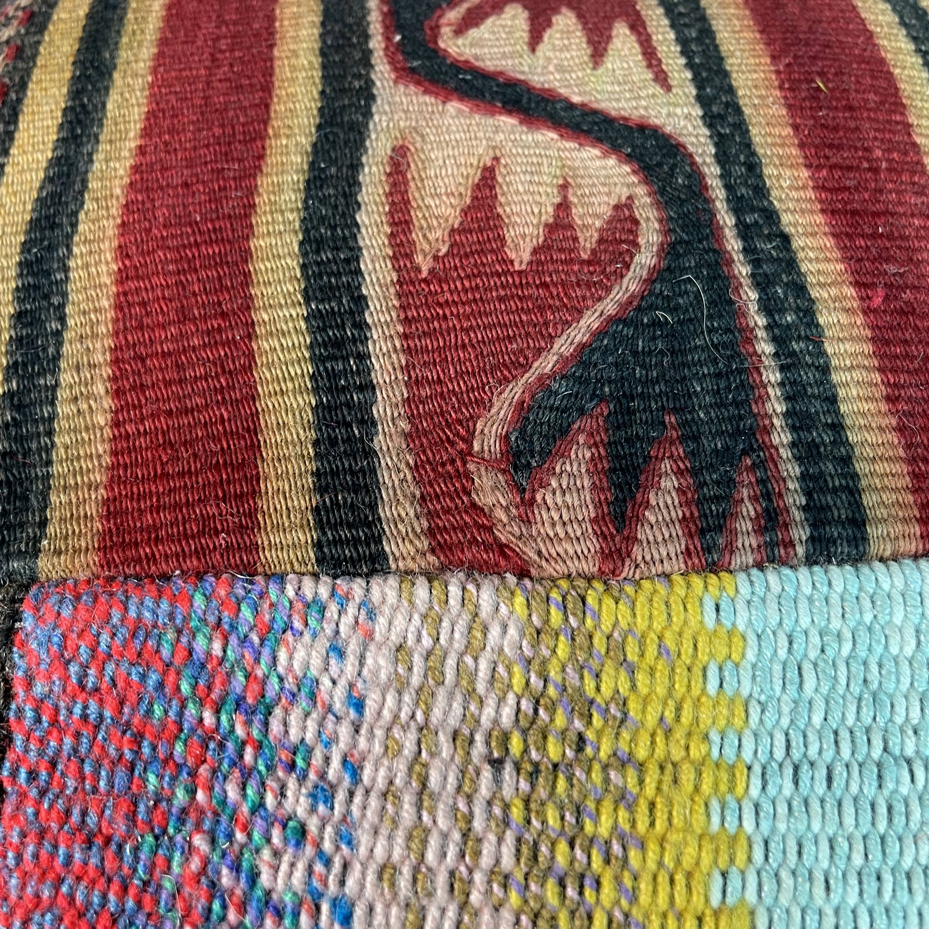 Turkish kilim patchwork cushion cover