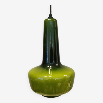 Incredibly rare, large Fog & Mørup glass hanging lamp by the famous Jacob E Bang. Model KRETA