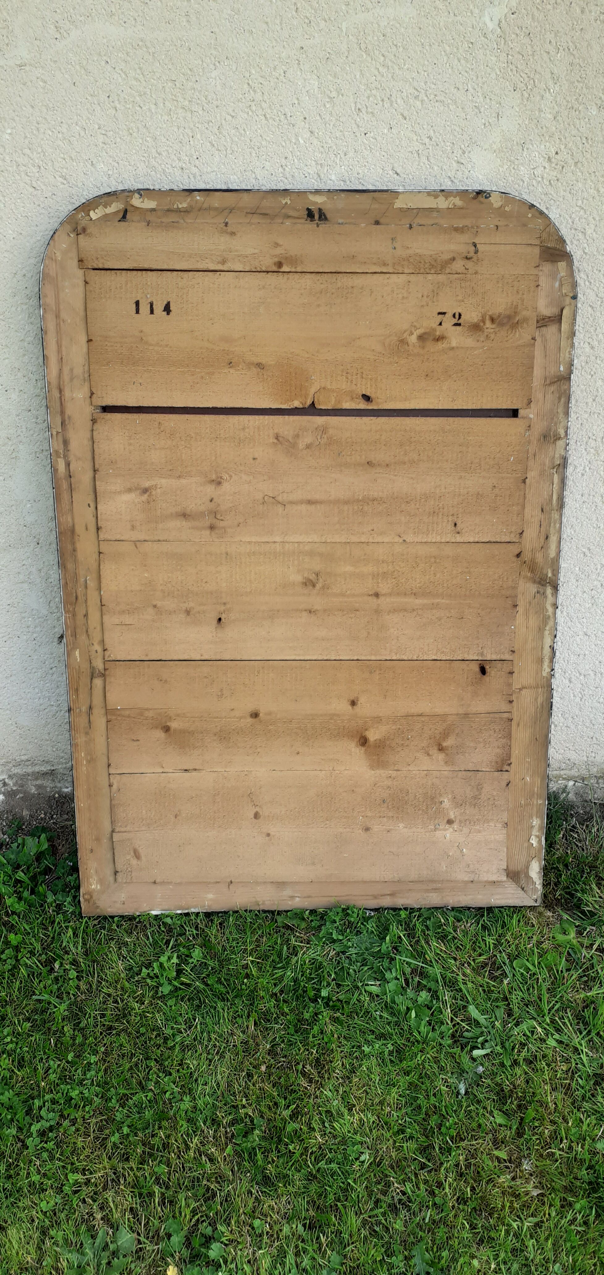 Mirror style Napoleon 3 old black 93x136cm