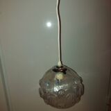 Vintage glass pendant lamp