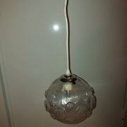 Vintage glass pendant lamp