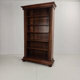 Barley Twist Open Bookcase – Solid Walnut, circa 1930