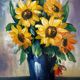 Still life - oil on wood