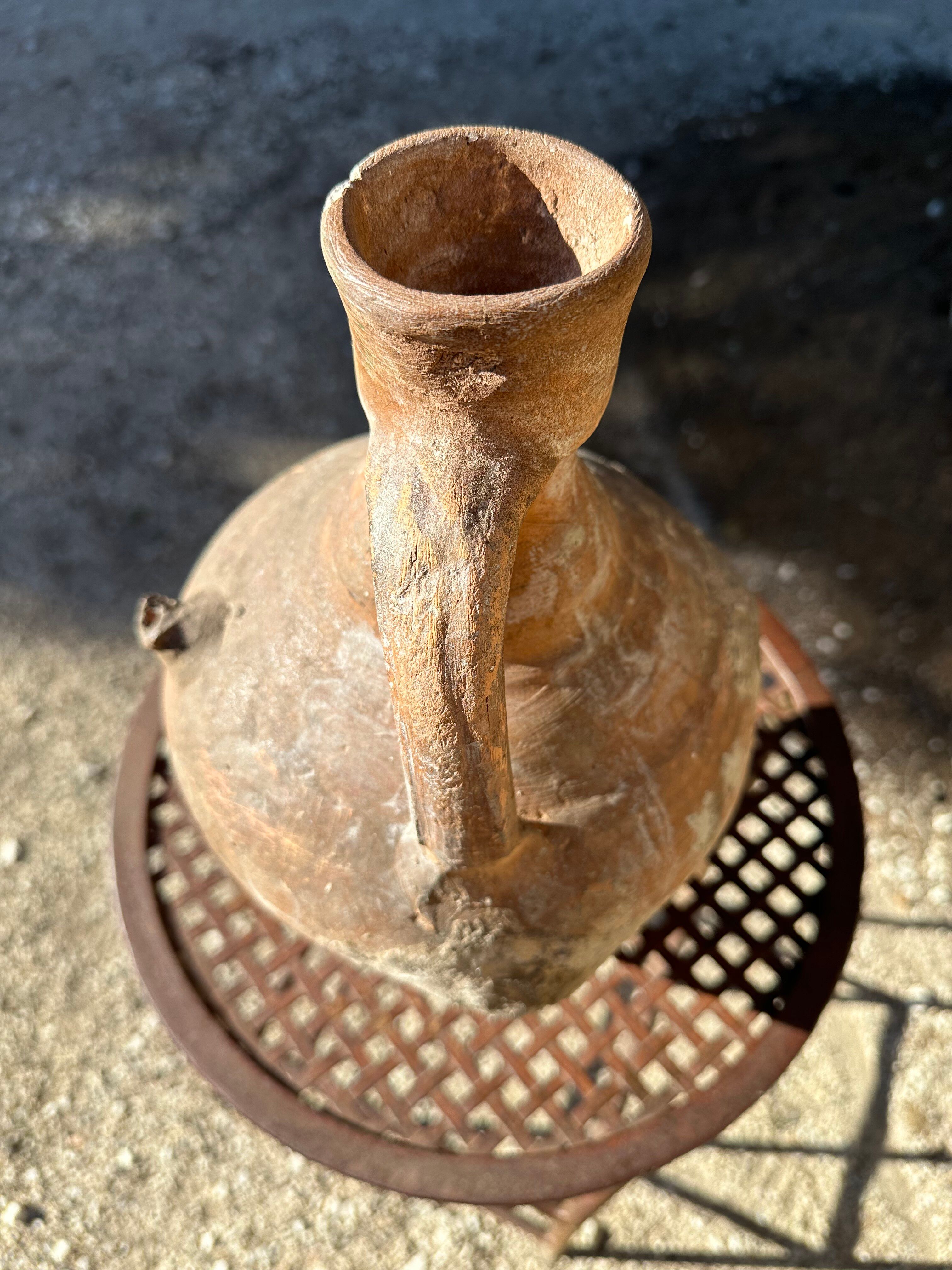 Cruche cántaro en terre cuite ancien 19ème