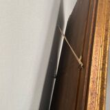 Rectangular gold mirror with vintage Napoleon III style frame
