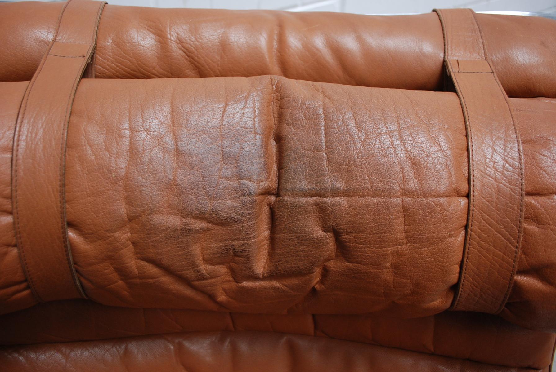 ARI Cognac Leather Armchair by Arne Norell