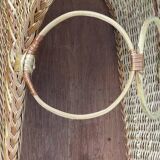 Rattan cradle basket