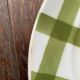 Set of 3 flat plates cloth cloth green vintage Moulin des Loups