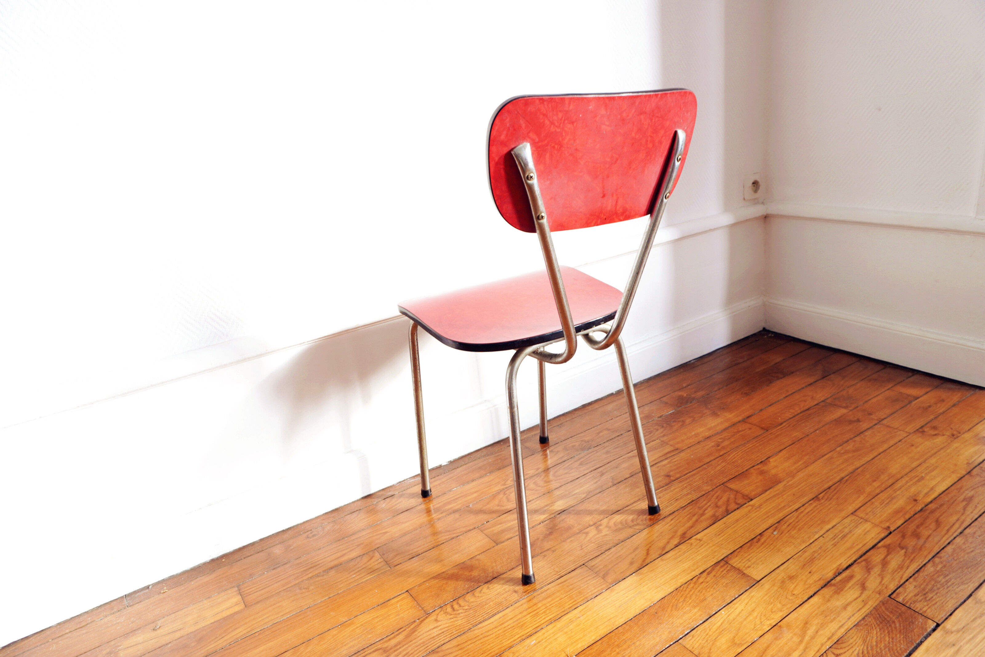 Red chair formica