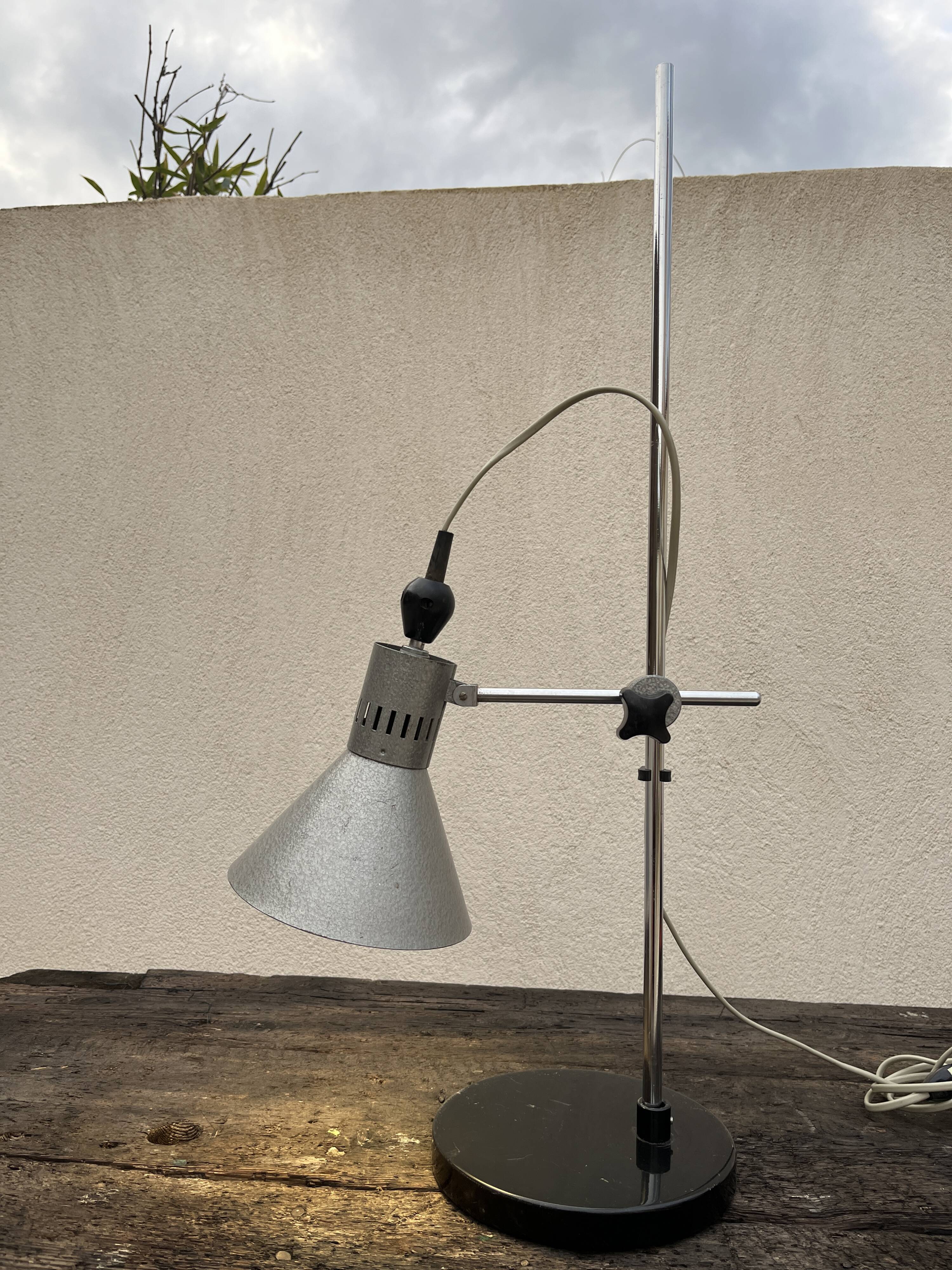 lampe de bureau industrielle années 60