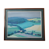 Pierre Roux country landscape painting