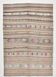 Tapis Kilim Vintage Rayé Pastel, Tons Doux, Motifs Ethniques, 174x256 Cm