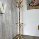 Vintage rattan coat rack